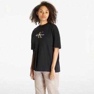 Calvin Klein Jeans Cotton Monogram T-Shirt Black imagine