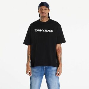 Tommy Jeans Logo Oversized Fit T-Shirt Black imagine