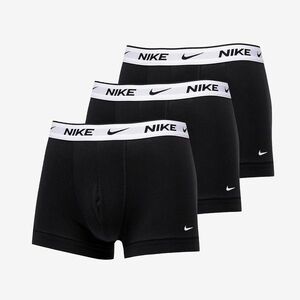 Nike Everyday Cotton Stretch Trunk 3-Pack Black/ White imagine