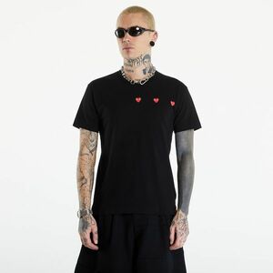 Comme des Garçons PLAY Short Sleeve Logo Print T-Shirt UNISEX Black imagine