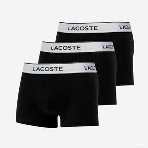 LACOSTE Underwear Trunk 3-Pack Black imagine