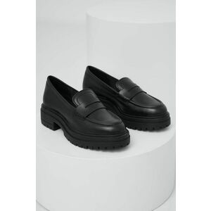 Answear Lab Pantofi de piele femei, culoarea negru, cu platformă imagine
