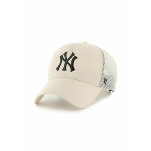 47brand șapcă MLB New York Yankees culoarea bej, cu imprimeu B-BRANS17CTP-NTB imagine