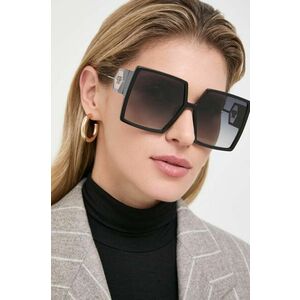 Philipp Plein ochelari de soare femei, culoarea negru imagine