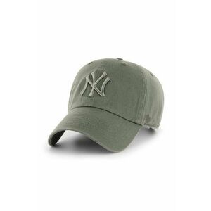 47brand șapcă de baseball din bumbac MLB New York Yankees culoarea verde, cu imprimeu B-RGW17GWSNL-MSA imagine