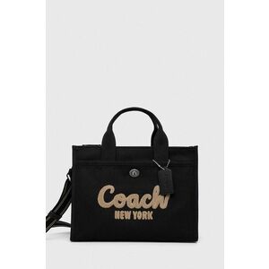 Coach poseta culoarea negru imagine