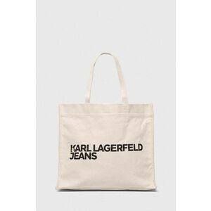 Karl Lagerfeld Jeans poseta culoarea bej imagine