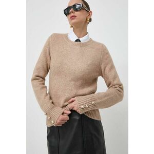 Morgan pulover din amestec de lana femei, culoarea bej imagine