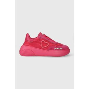 Love Moschino sneakers culoarea roz JA15415G1IIY960B imagine