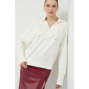 BOSS bluză femei, culoarea bej, cu glugă, uni 50505907 imagine