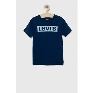 Levi's tricou de bumbac pentru copii culoarea albastru marin, cu imprimeu imagine