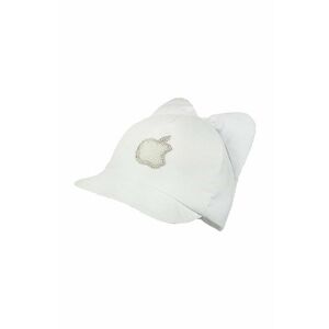 Jamiks șapcă din bumbac pentru copii ANTOINETTE culoarea alb, cu imprimeu imagine