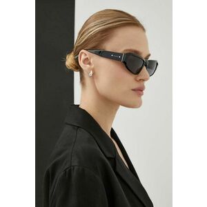 AllSaints ochelari de soare femei, culoarea negru imagine