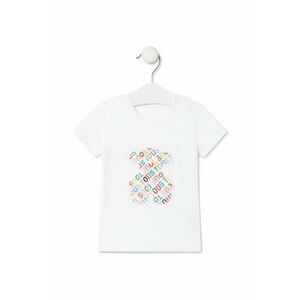 Tous tricou de bumbac pentru copii culoarea alb imagine