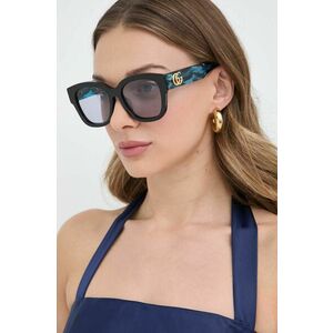 Gucci ochelari de soare femei, culoarea negru imagine