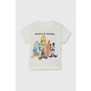 zippy tricou din bumbac pentru bebelusi x Disney culoarea bej, cu imprimeu imagine