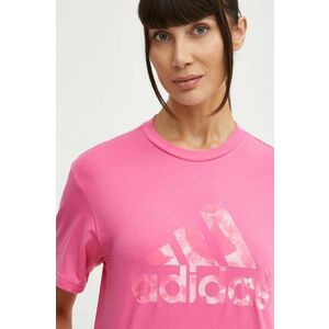 adidas tricou din bumbac femei, culoarea roz, IS4257 imagine