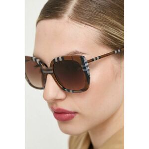 Burberry ochelari de soare femei, culoarea maro imagine