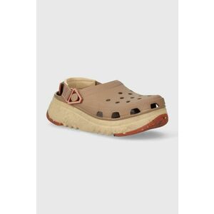 Crocs papuci Hiker High XCSP femei, culoarea maro, cu platforma, 209643.2Q9 imagine