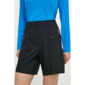 Colmar pantaloni scurți outdoor culoarea negru, neted, high waist imagine