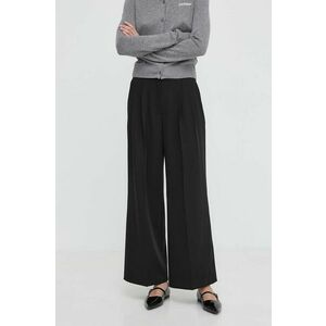 2NDDAY pantaloni 2ND Miles - Daily Sleek femei, culoarea negru, drept, high waist, 2000160151 imagine