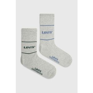 Levi's sosete 2-pack culoarea gri imagine