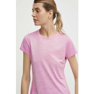 Mizuno tricou de alergare Impulse core culoarea roz imagine