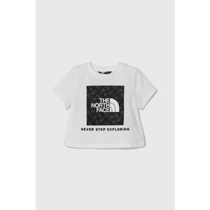 The North Face tricou de bumbac pentru copii LIFESTYLE GRAPHIC TEE culoarea alb, cu imprimeu imagine
