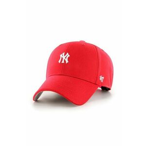 47brand șapcă de baseball din bumbac MLB New York Yankees culoarea rosu, cu imprimeu, B-BRMPS17WBP-RD imagine