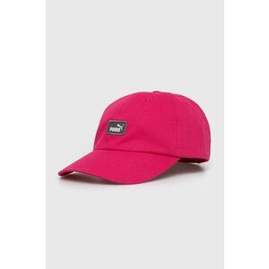 Puma șapcă de baseball din bumbac culoarea roz, cu imprimeu, 2366917 imagine