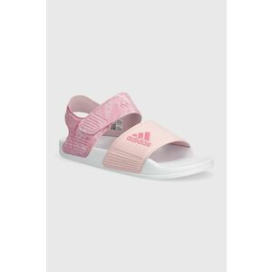 adidas sandale copii ADILETTE SANDAL K culoarea roz imagine