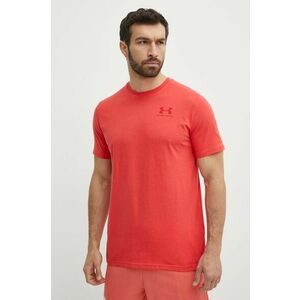 Under Armour tricou barbati, culoarea rosu, cu imprimeu, 1326799 imagine