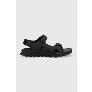 Timberland sandale de piele Lincoln Peak barbati, culoarea negru, TB0A5T5G0151 imagine