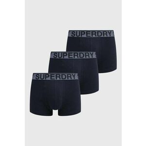 Superdry boxeri 3-pack barbati, culoarea albastru marin imagine