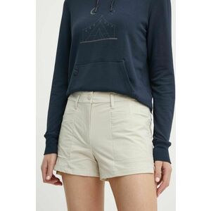 Salewa pantaloni scurți outdoor Puez culoarea bej, neted, medium waist, 00-0000028315 imagine