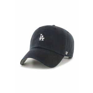 47brand șapcă MLB Los Angeles Dodgers culoarea negru, cu imprimeu B-BSRNR12GWS-BKA imagine