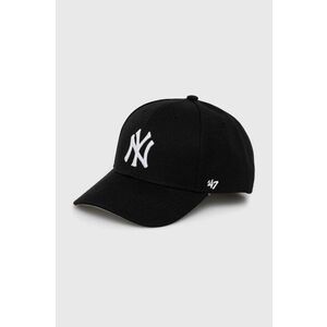47brand șapcă de baseball pentru copii MLB New York Yankees culoarea negru, cu imprimeu, BMVP17WBV imagine