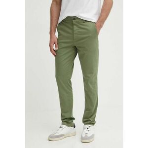 BOSS pantaloni bărbați, culoarea verde, mulată, 50505392 imagine