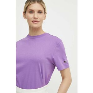 Champion tricou din bumbac femei, culoarea violet, 117207 imagine