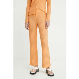 Résumé pantaloni AllegraRS Pant femei, culoarea portocaliu, drept, high waist, 20461120 imagine