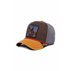 Goorin Bros șapcă de baseball din bumbac Lone Wolf culoarea maro, cu imprimeu, 101-1327 imagine