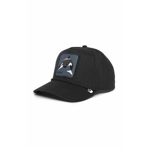 Goorin Bros șapcă de baseball din bumbac Killer Whale culoarea negru, cu imprimeu, 101-1107 imagine