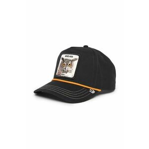 Goorin Bros șapcă de baseball din bumbac Wise Owl culoarea negru, cu imprimeu, 101-1257 imagine