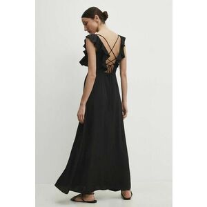 Answear Lab rochie culoarea negru, maxi, evazati imagine