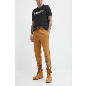 Timberland pantaloni de trening culoarea maro, cu imprimeu, TB0A5YFBP471 imagine