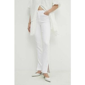 Answear Lab jeansi femei, culoarea alb imagine