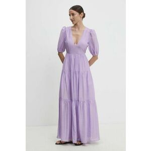 Answear Lab rochie culoarea violet, maxi, evazati imagine