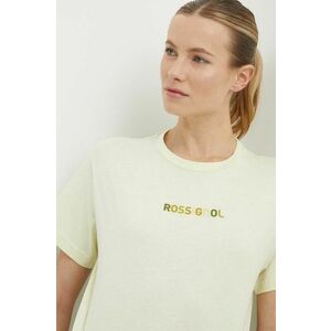 Rossignol tricou din bumbac femei, culoarea galben, RLMWY17 imagine