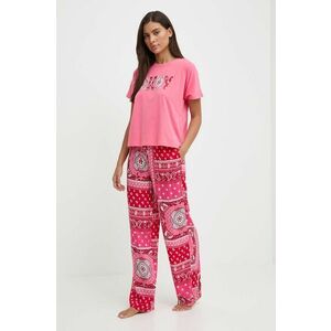 Dkny pijama femei, culoarea roz, YI90015 imagine
