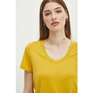Medicine tricou femei, culoarea galben imagine